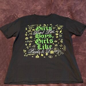 The Lost Bros Black Graphic Women's Tee — Good Charlotte themed